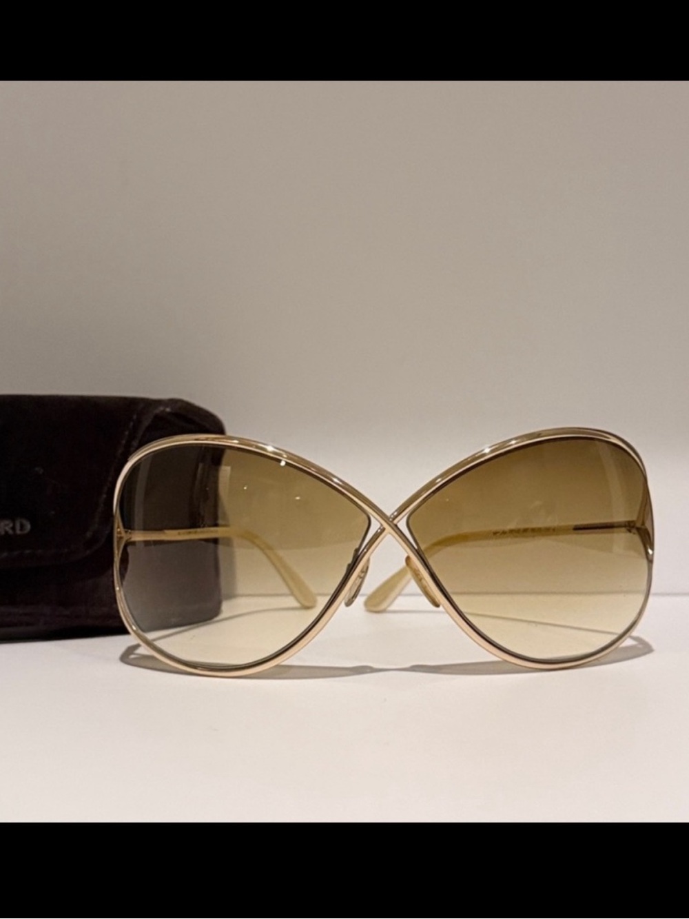 Tom Ford Miranda Sunglasses Gold